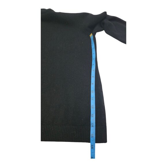 Ll.bean Sweater Women S Black Cashmere Soft Crew Preppy Career Minimalist Grudge - Picture 4 of 8